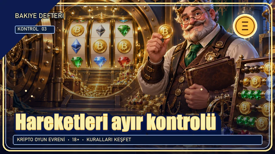 Hareketleri ayır için kripto temalı kontrol görseli