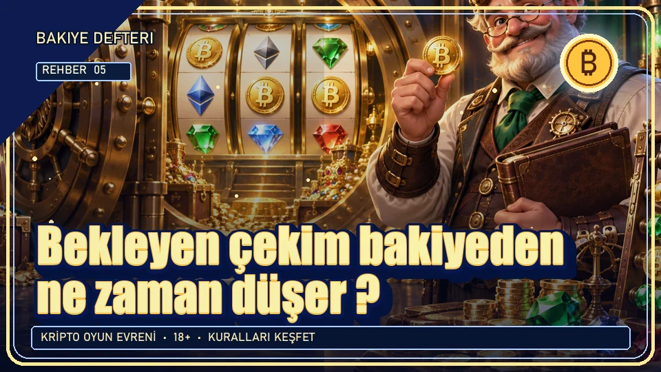 Bekleyen çekim bakiyeden ne zaman düşer? için kripto temalı oyun kapağı
