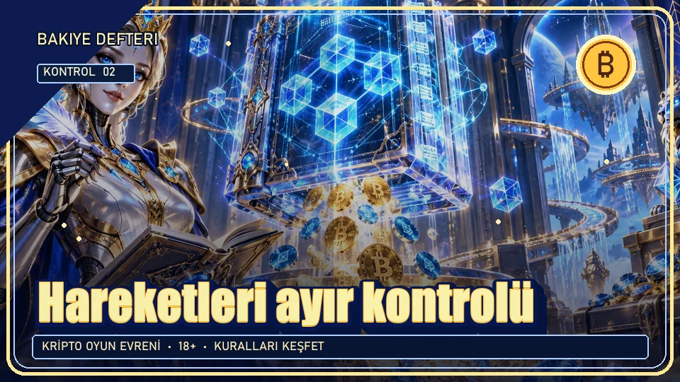 Hareketleri ayır için kripto temalı kontrol görseli