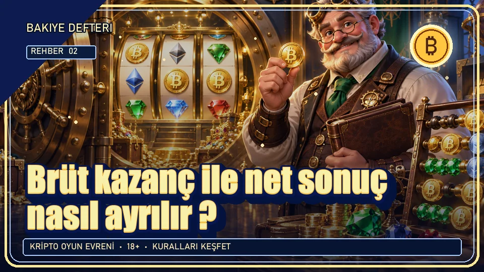 Brüt kazanç ile net sonuç nasıl ayrılır? için kripto temalı oyun kapağı