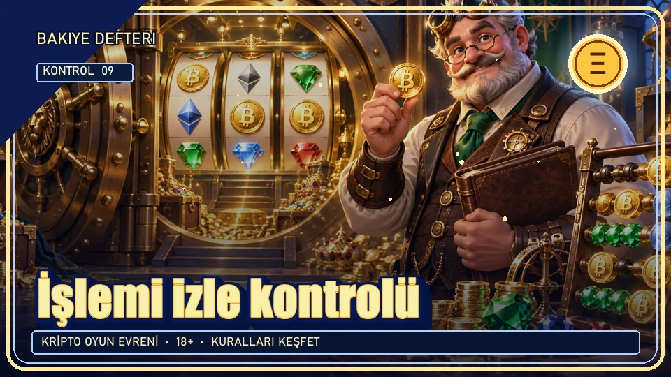 İşlemi izle için kripto temalı kontrol görseli