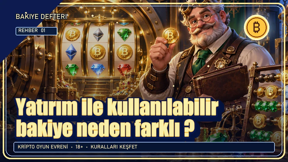 Yatırım ile kullanılabilir bakiye neden farklı? için kripto temalı oyun kapağı